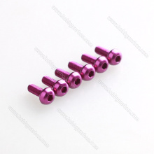 OEM Colorful Aluminum 6061/7075 Hexagon round head screw